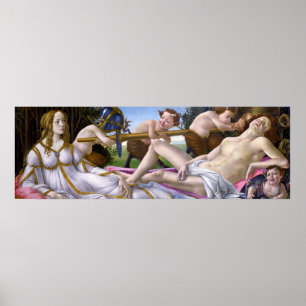 Venusと火星by Botticelli - Poster ポスター