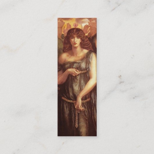 Venus Astarte Bookmark by Dante Gabriel Rossetti スキニー名刺 (正面)