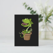 Venus Fly Trap Plant Gift Men Carnivorous Plants ポストカード (スタンド正面)