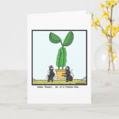 Venus flytrap：フライカートーン カード (黄色い花)