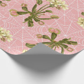 venus flytrap floral spider web ラッピングペーパー (角)