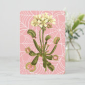 venus flytrap floral spider web 招待状 (スタンド正面)