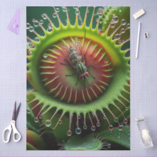 Venus Flytrap Floral Whimsical Fun Wild 薄葉紙