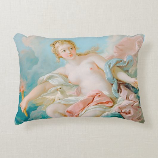 Venus on the Waves by Fransois Boucher アクセントクッション (正面)