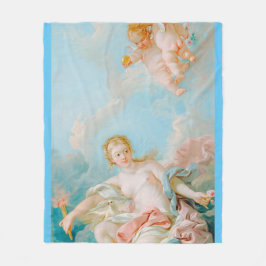 Venus on the Waves by Fransois Boucher フリースブランケット