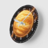 Venus Wall Clock — Space-Inspired Design ラウンド壁時計 (傾斜)
