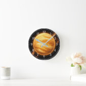 Venus Wall Clock — Space-Inspired Design ラウンド壁時計 (ホーム)