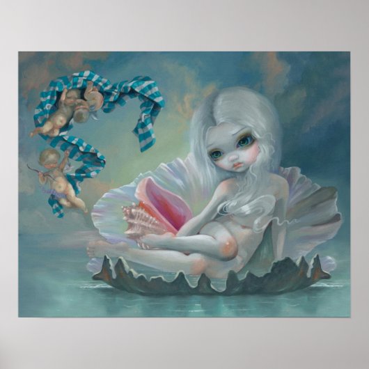 Venus with Cherubs ARTプリントlowbrow art big eyes ポスター (正面)