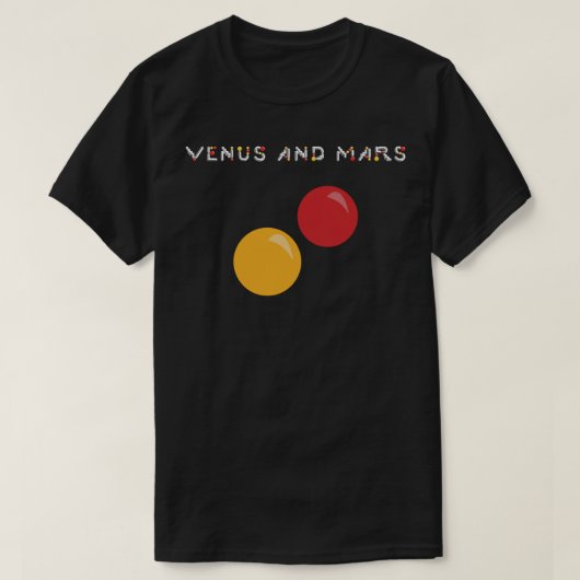 Venussと火星 – アルバムカバー tシャツ (デザイン正面)