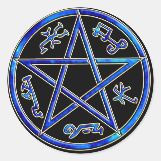 ver 01 - Solomon's Devil's/Demon Trap – ブラック ラウンドシール (正面)