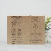 Ver 3ファン用カスタムウェディングプログラムテンプレート (スタンド正面)