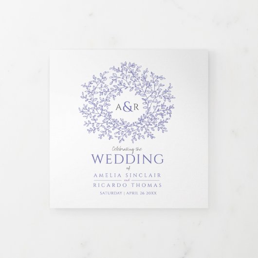 Ver periモノグラムの芸術物語の献身的な結婚作品 三つ折りプログラム (カバー)