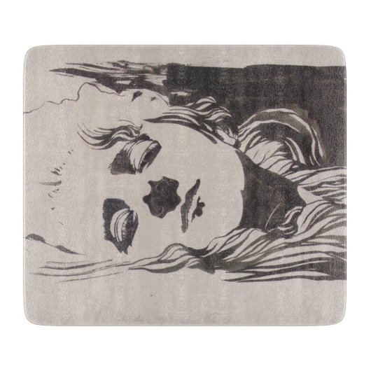 「Ver Sacrum」からの女性のスケッチ（モーザー） カッティングボード (正面)