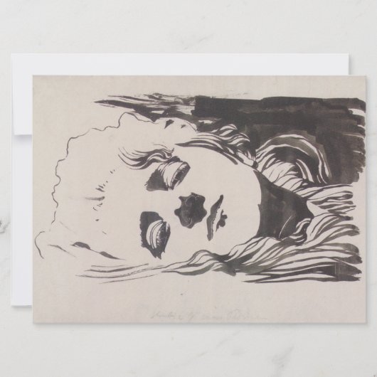 「Ver Sacrum」からの女性のスケッチ（モーザー） カード (正面)