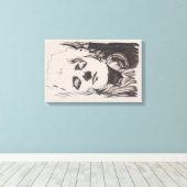 「Ver Sacrum」からの女性のスケッチ(モーザー) キャンバスプリント (インサイチュ (ウッドフロア))