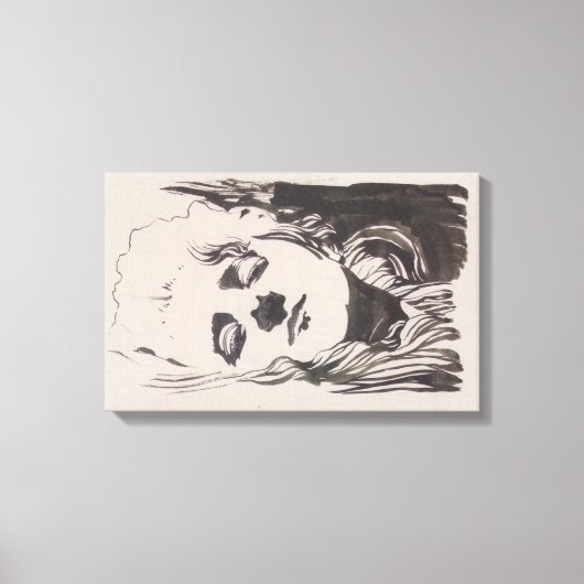 「Ver Sacrum」からの女性のスケッチ(モーザー) キャンバスプリント (正面)