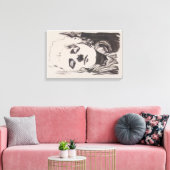 「Ver Sacrum」からの女性のスケッチ(モーザー) キャンバスプリント (インサイチュ (リビング))