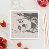 「Ver Sacrum」からの女性のスケッチ（モーザー） スタンダードランチョンナプキン (インサイチュ)