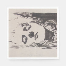 「Ver Sacrum」からの女性のスケッチ（モーザー）