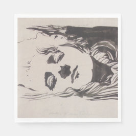 「Ver Sacrum」からの女性のスケッチ（モーザー） スタンダードランチョンナプキン