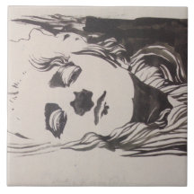 「Ver Sacrum」からの女性のスケッチ（モーザー）