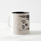 「Ver Sacrum」からの女性のスケッチ(モーザー) ツートーンマグカップ (正面左)