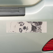 「Ver Sacrum」からの女性のスケッチ（モーザー） バンパーステッカー (車上)