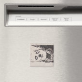 「Ver Sacrum」からの女性のスケッチ（モーザー） マグネット (インサイチュ (食洗機))