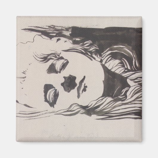 「Ver Sacrum」からの女性のスケッチ（モーザー） マグネット (正面)