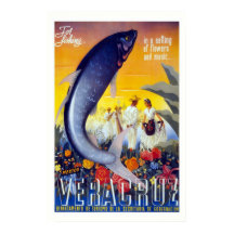 "Vera Cruz"ヴィンテージ旅行ポスター