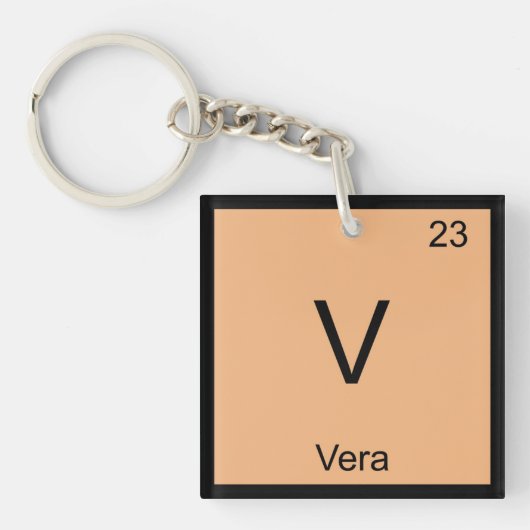 Vera Name Chemistry Element周期表 キーホルダー (正面)