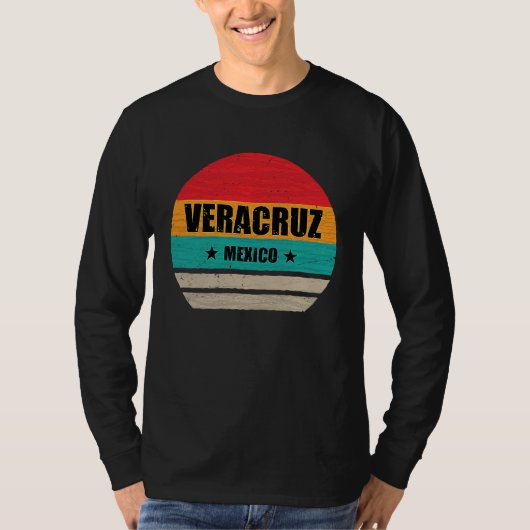Veracruz Mexico  Proud Mexican  Veracruz Retro Vin Tシャツ (正面)