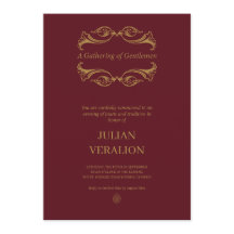 VerAlion | ワインレッドとゴールドのラグジュアリーな独身パーティー