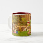 Veran de 1934 em Monserrate （シントラ – ポルトガル） ツートーンマグカップ (正面左)