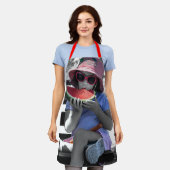 verano fresco エプロン (着用した状態)