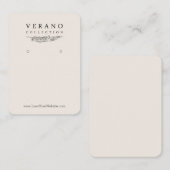 Verano Mighty Earring Vertical 名刺 (正面/裏面)