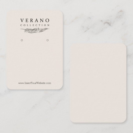 Verano Mighty Earring Vertical 名刺 (正面/裏面)