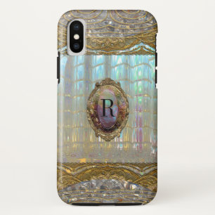 Veraspeeceのバロック式のかわいらしいモノグラム iPhone X ケース