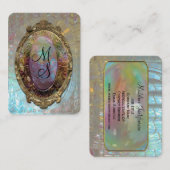 Veraspeeceのバロック式のモノグラムのプロフェッショナル 名刺 (正面/裏面)