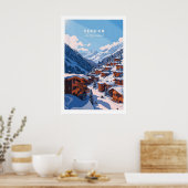 Verbier旅行のプリント1 ポスター (キッチン)