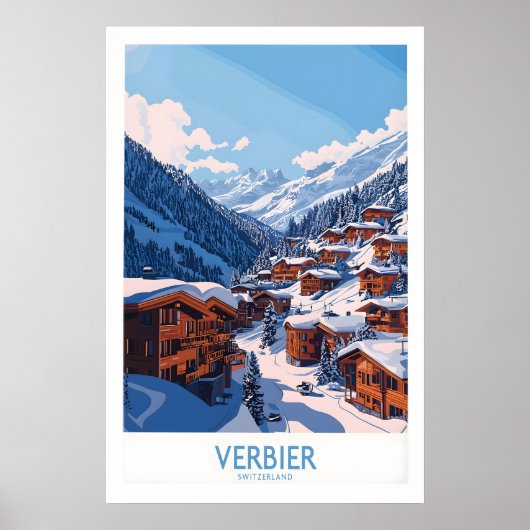 Verbier旅行ポスター1 ポスター (正面)