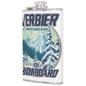 Verbier スイス スノーボード 旅行 ロゴ フラスク (左)