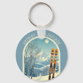 Verbier スイス Schweiz 4 Vallées スキー キーホルダー (裏面)