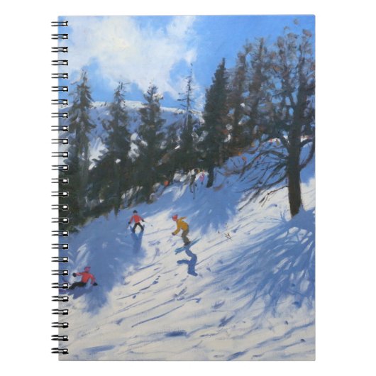 Verbier 2010年春のスキーヤー ノートブック (正面)