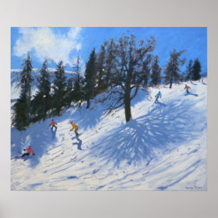 Verbier 2010年春のスキーヤー ポスター
