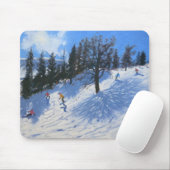 Verbier 2010年春のスキーヤー マウスパッド (マウス)