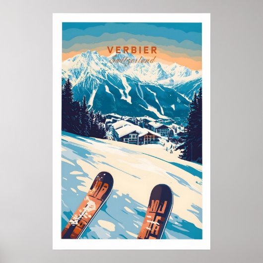Verbier Print Switzerland 1 ポスター (正面)