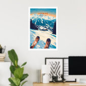 Verbier Print Switzerland 1 ポスター (ホームオフィス)