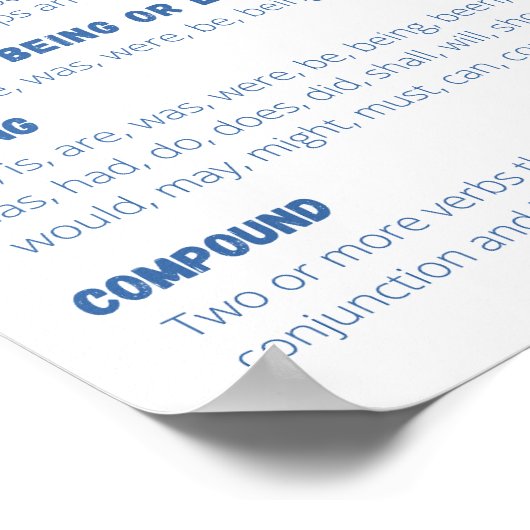 Verbsポスター ポスター (角)