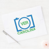 VerCarolinaシール 楕円形シール (封筒)